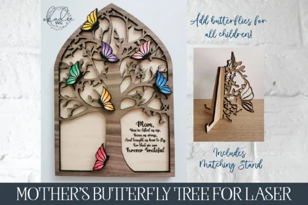 Arbol De Mariposas Dia De La Madre Creativo Digital